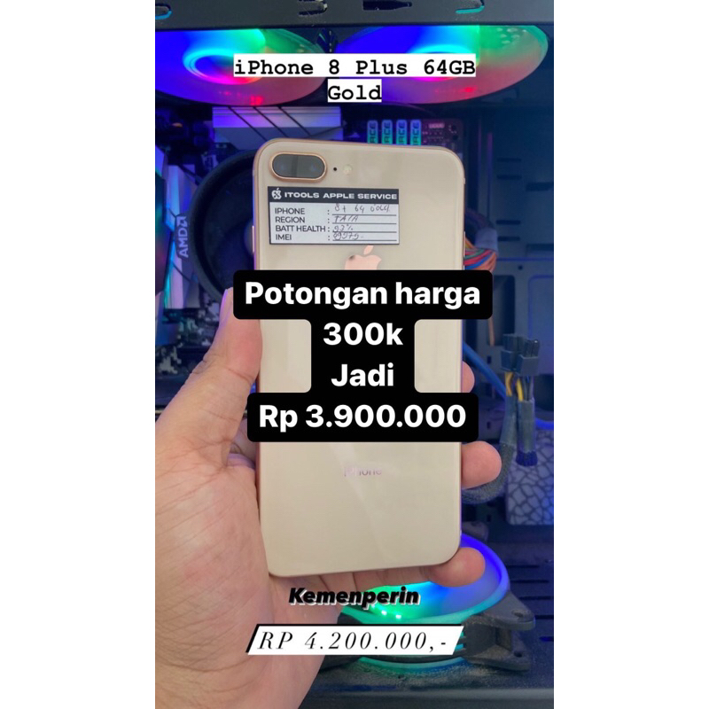 iphone 8 plus 64GB kemenperin