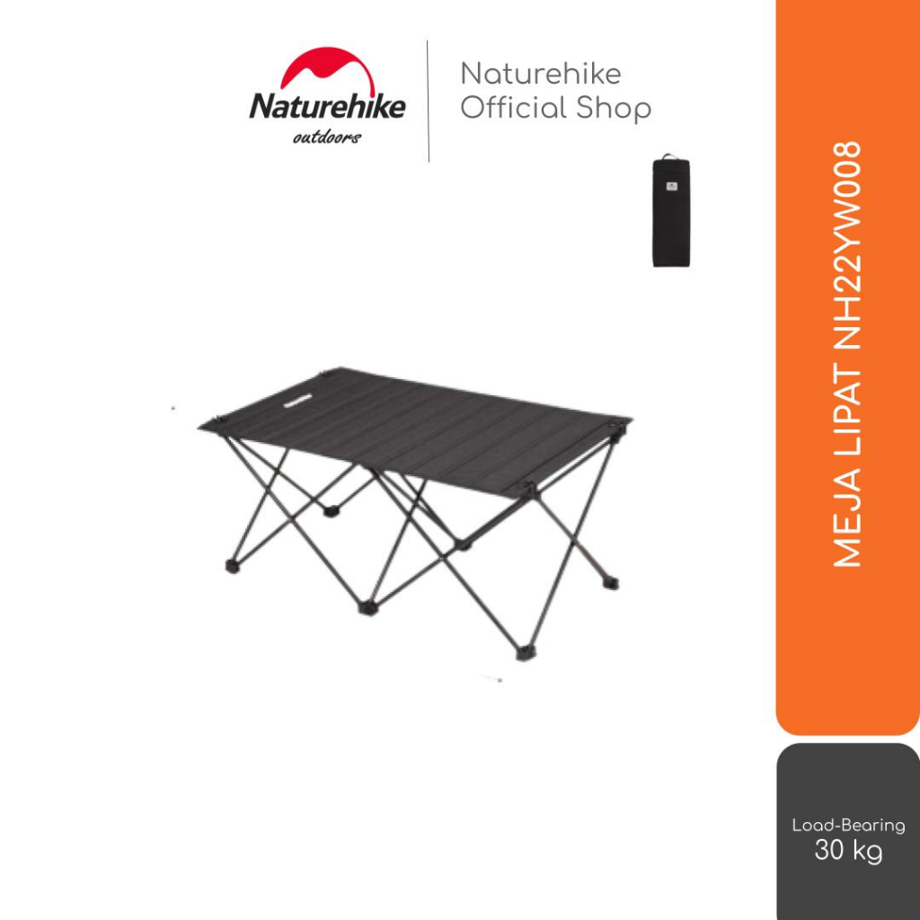 MEJA LIPAT ALUMINIUM PORTABLE PIKNIK CAMPING NATUREHIKE NH22YW008