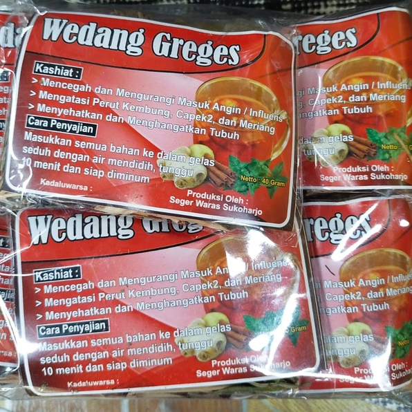 

Minuman Herbal Wedang Greges isi 10 Pcs