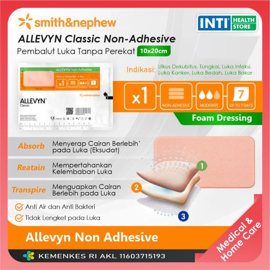 Smith &amp; Nephew | Allevyn Non Adhesive 10cm x 20cm