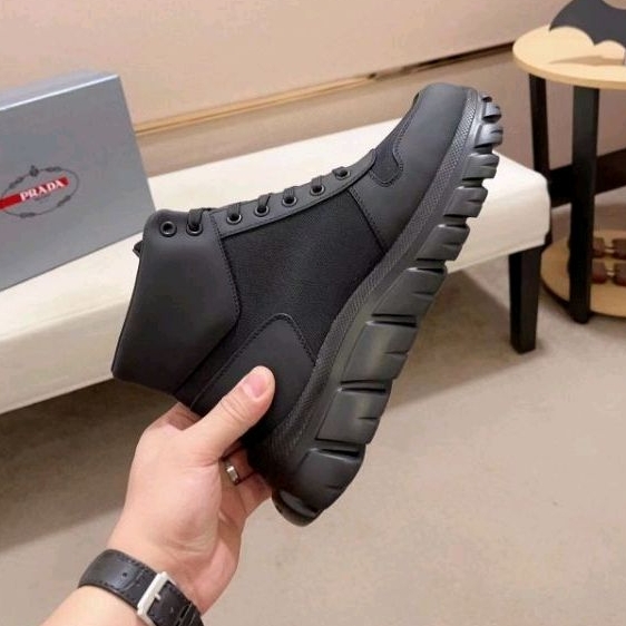 sepatu prd wedges cowok sneaker boot pria shoes men high top mirror p1shoes new 2023
