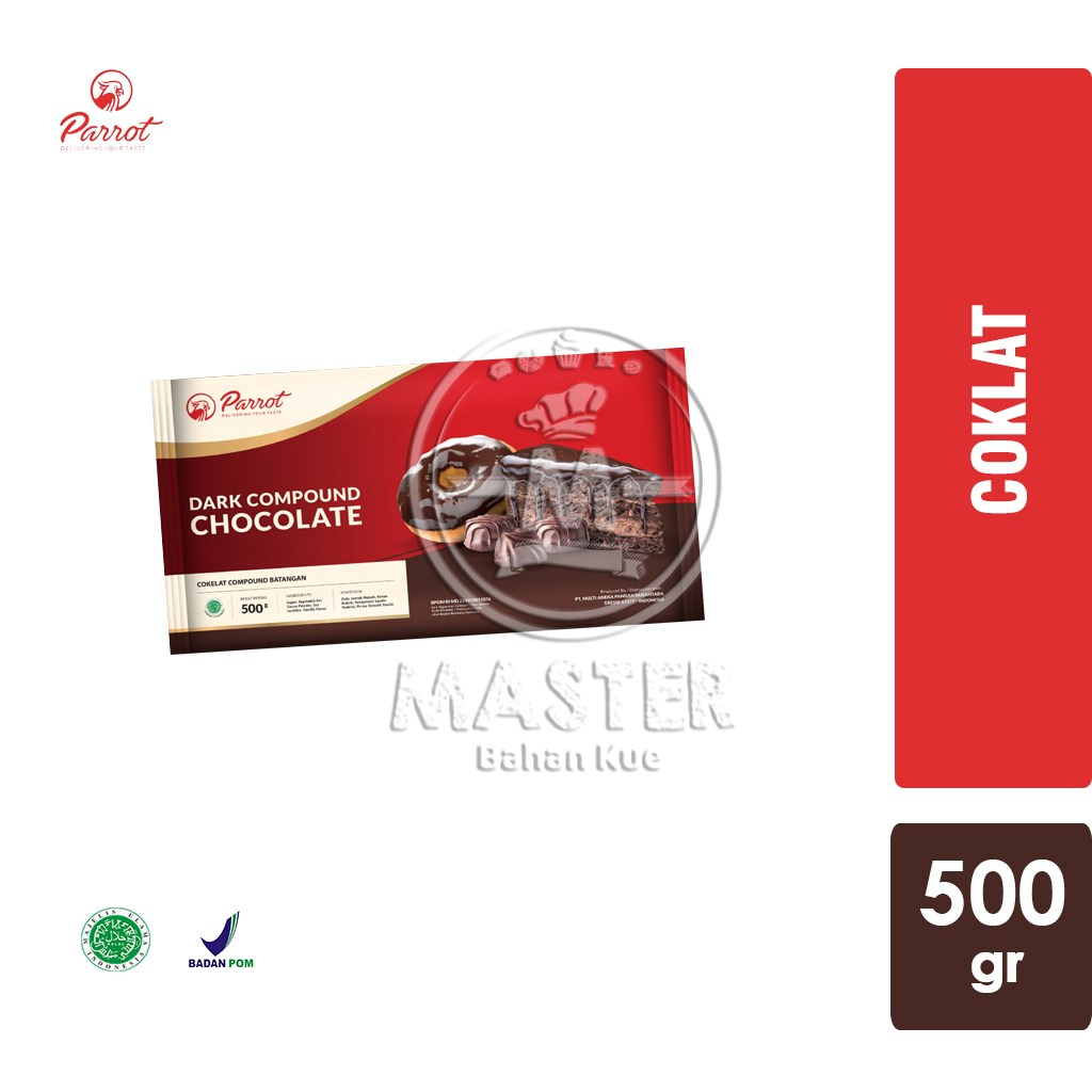 

Coklat Dark Parrot / Chocolate Compound Dark [500 gr]