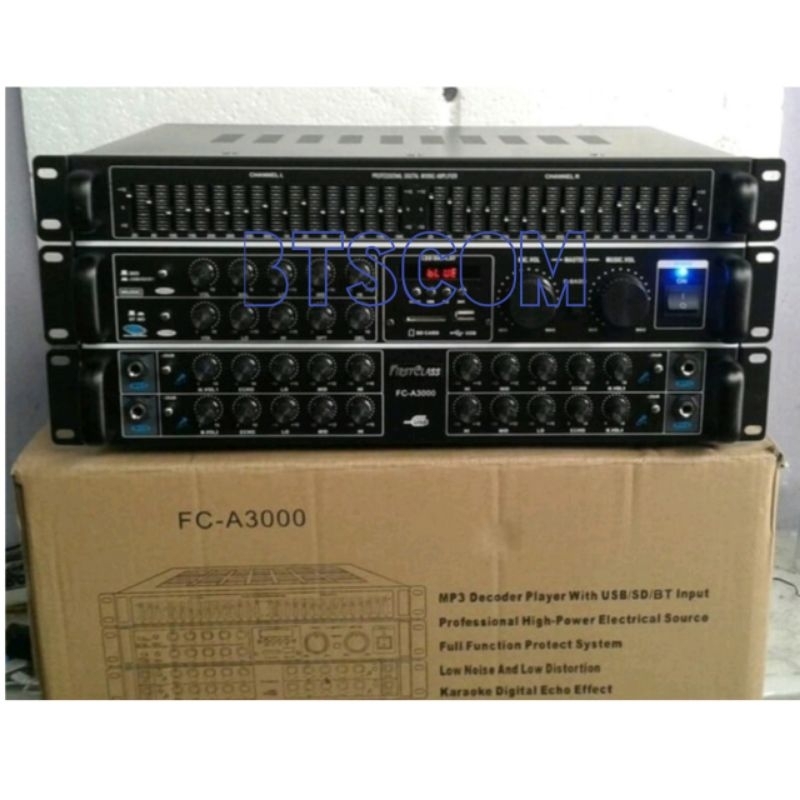 AMPLIFIER FC-A3000 FIRST CLASSKOMPLIT EQUALIZER,MIXER,POWER TONE CONTROL