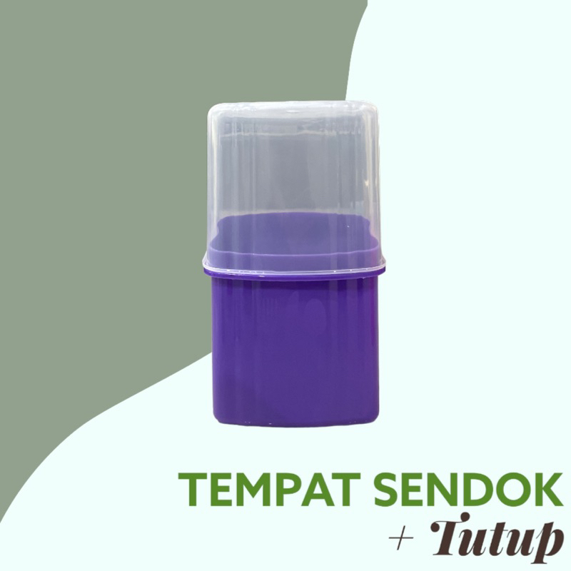 Tempat Sendok dan Garpu Dengan Tutup NP / Tempat Sendok Tertutup /  Wadah Sendok Garpu Murah