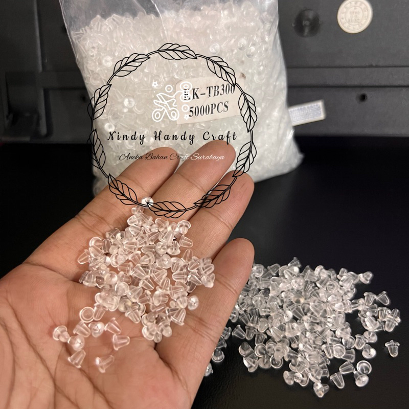 Grosir 1000pcs Tutup Anting / Bokong Giwang - Pentul Giwang - Karet Giwang - Penjepit giwang