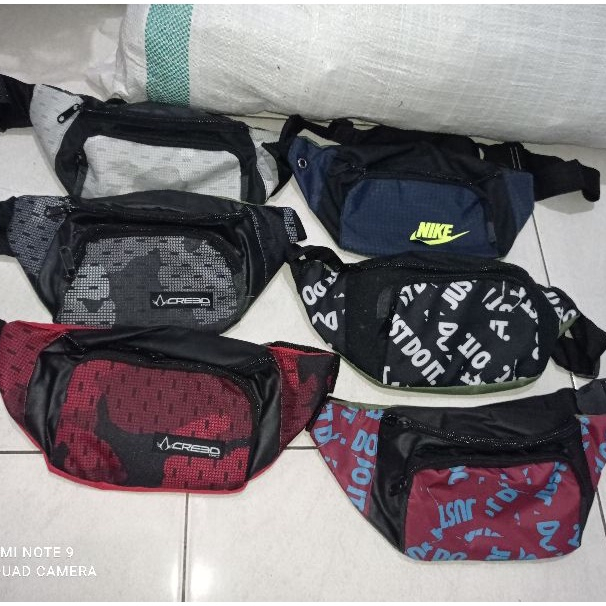 TAS PINGGANG MURAH OB RANDOM  (HARGA GROSIR)  -TAS WANITA-TAS SLEMPANG-TAS PRIA-TAS WATERPROOF-TAS JALAN