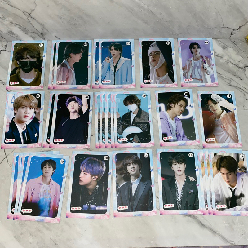 trading card BTS jin seokjin fansite masternim BBM Boy be myth exhibition pc mini photocard mpc