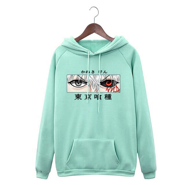 Sweater Hoodie Wanita Anime Tokyo Ghoul Kaneki Ken Eye Manga Harajuku Ukuran M-L-XL-XXL Bisa Bayar Ditempat COD