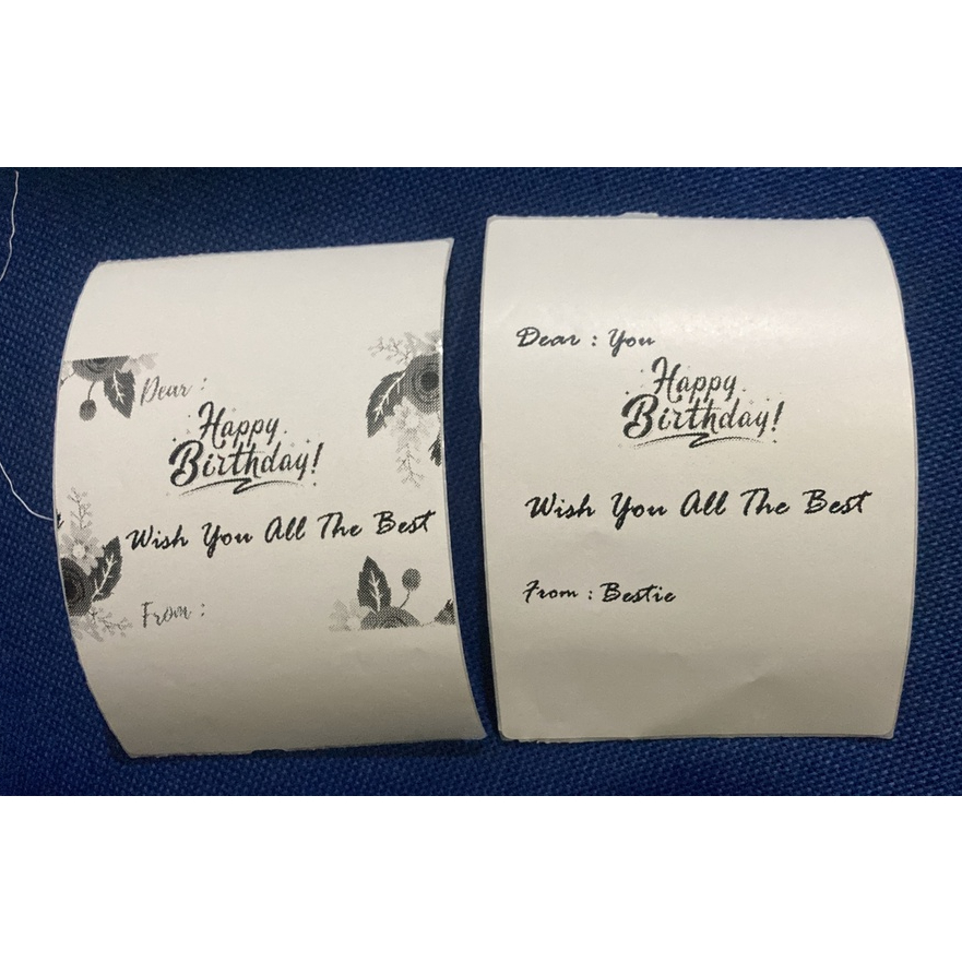 GREETING CARD - STIKER KARTU UCAPAN UNTUK HADIAH / UCAPAN HAPPY WEDDING Terlaris pilihan