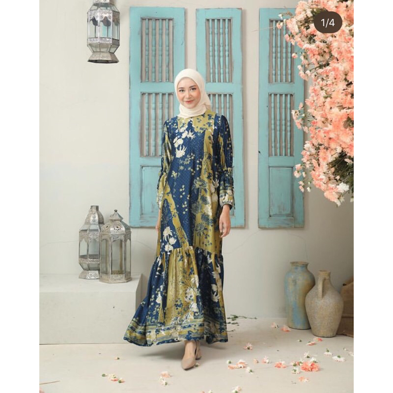 PRELOVED HEAVEN LIGHTS PRIYANKA DRESS - ELEGANT SAPPHIRE SIZE S