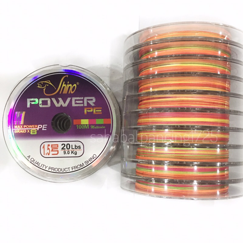 Senar Shino POWER PE 100m (20 Lbs - 70 Lbs)