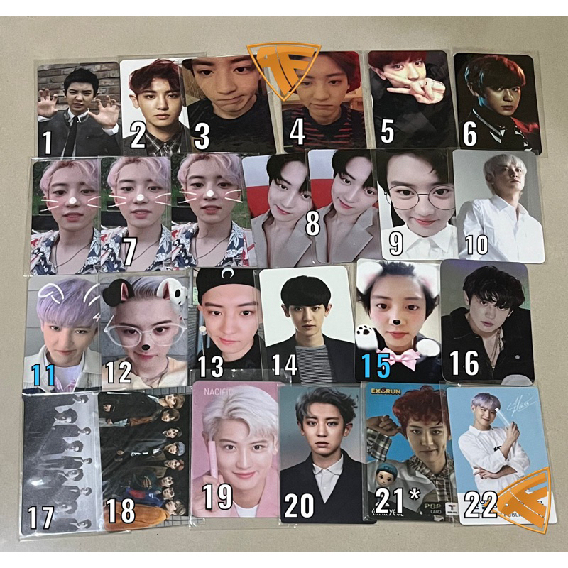 PHOTOCARD PC CHANYEOL 1BV KIHNO 5TH ANNIVERSARY