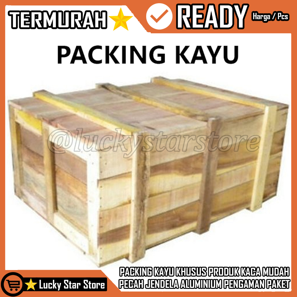 Packing Kayu Khusus Produk Kaca Pengaman Paket Barang Mudah Pecah Jendela Alumunium Aluminium Almuni