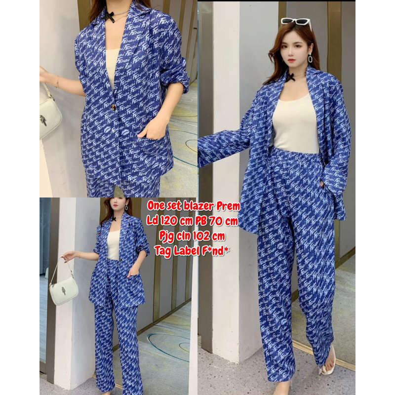 BALZER  SET WANITA 6799 BLAZER  SET WIQIMPORT PREMIUM DALEM ADA PURING