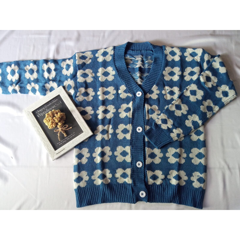 KARDAN FLOWERS / Cardan Rajut Flower / Flower Cardy Rajut/ Cardan Rajut Crop Wanita