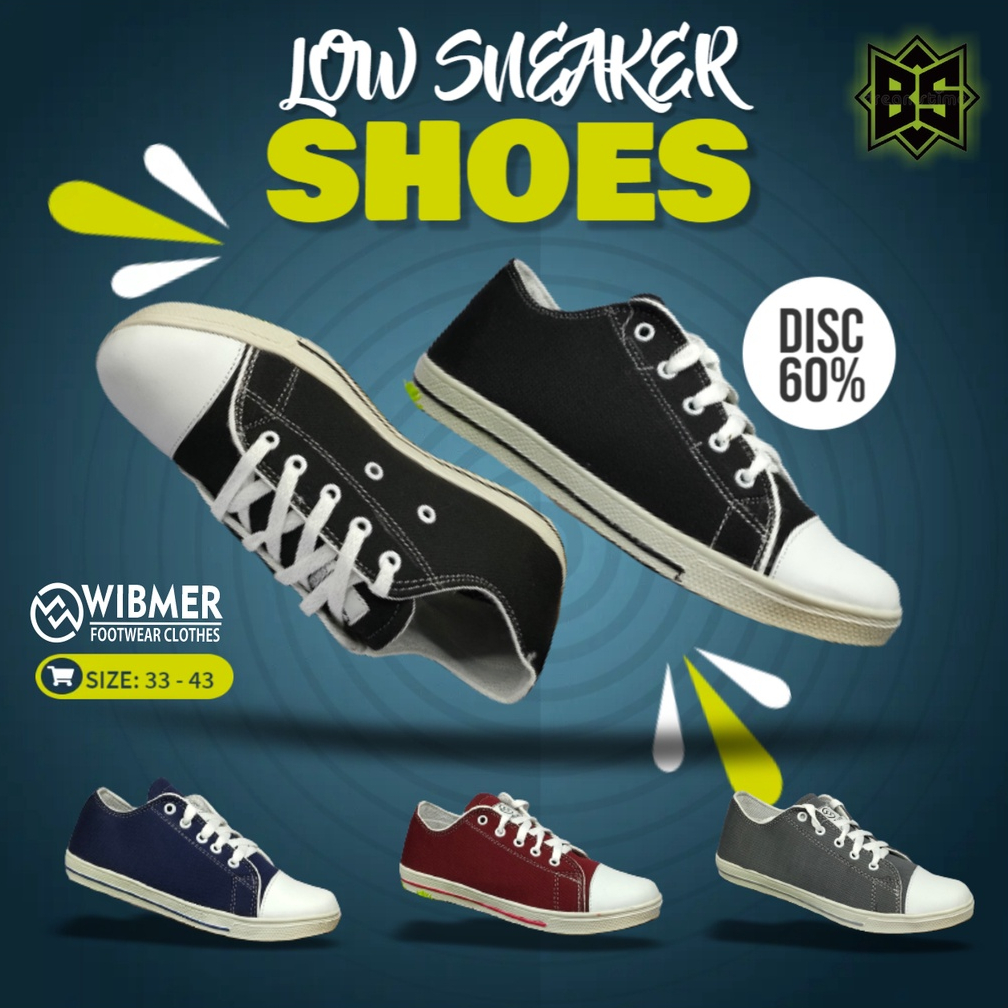 TERMURAH!!!SEPATU LOW SNEAKERS CASUAL PRIA WANITA FREE BOX COCOK BUAT SEKOLAH KULIAH SANTAI