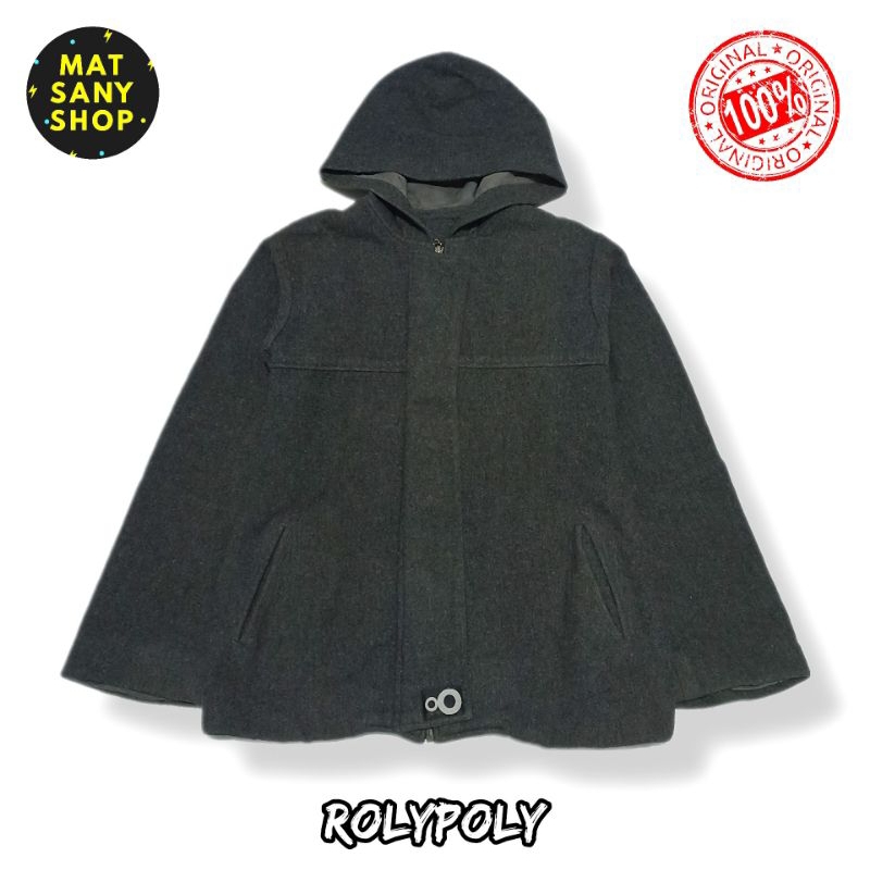 JAKET HOODIE COAT PARKA BLAZER WOOL ROLYPOLY DISTRO ORIGINAL VINTAGE PRELOVED