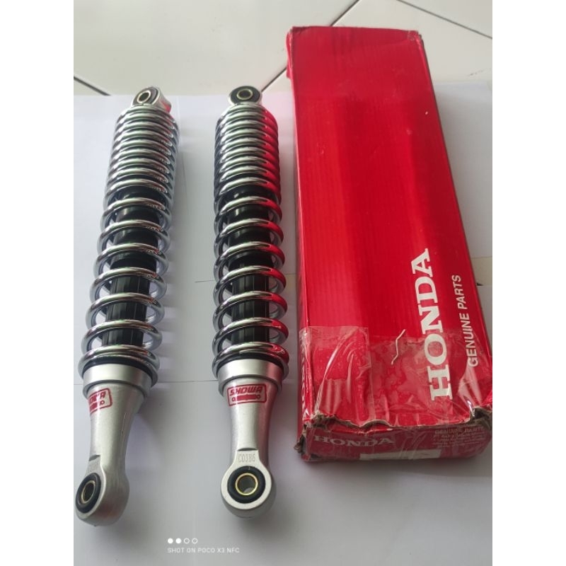 SHOCKBREAKER SEBLEKER SHOCK BELAKANG BEKER SET KANAN KIRI LENGKAP SHOWA HONDA KARISMA SUPRA X125 OLD