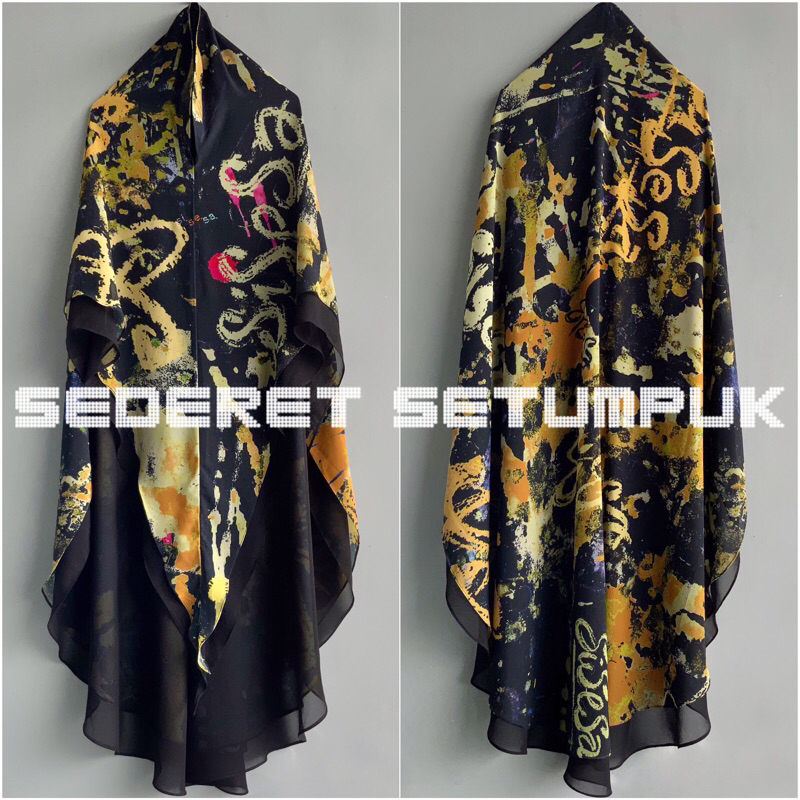 SISESA KHIMAR GRAFFITI SERI AWAL - RARE ITEM (PRELOVED LIKE NEW)