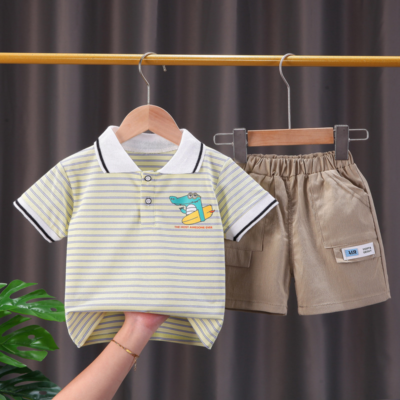 LittleAaron SET CROC SURF EBV Setelan Bayi Laki-laki Lengan Pendek