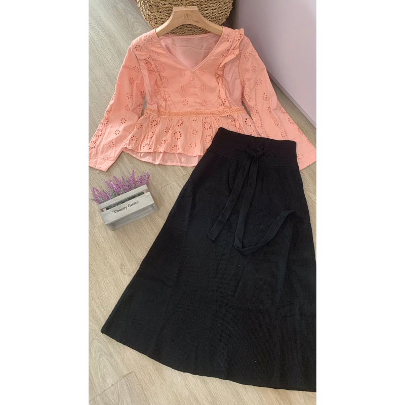 rok rajut tebal 7/8