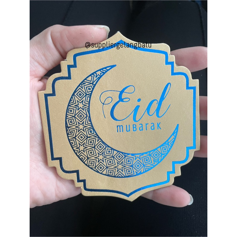 Emblem Tempelan Ucapan Hari Raya Imlek / Lebaran / Natal bahan karbot hot print