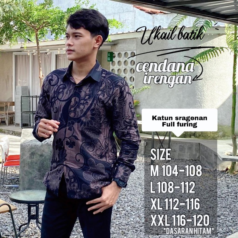 Kemeja Batik Pria Lengan Panjang Pendek Full Lapis Furing Bahan Katun Halus Premium