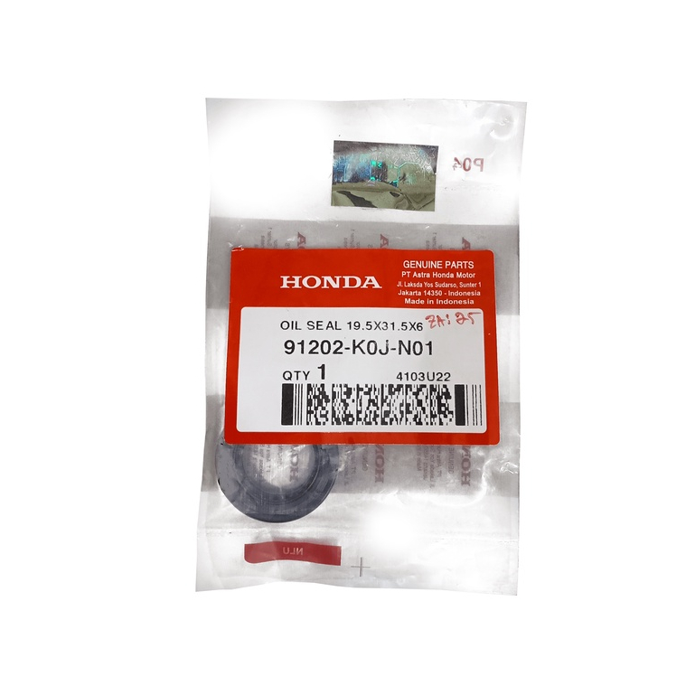91202-K50-T01 Oil Seal Sil Kruk As Kiri 20.8X52X6X7.5 Beat Pop Eco Street Scoopy Fi Vario 110 Esp