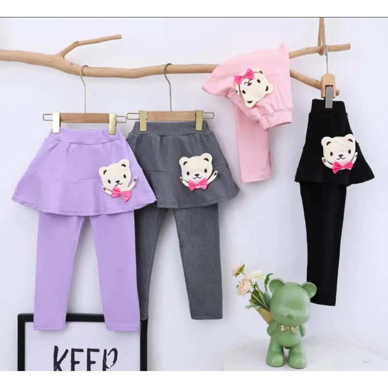 CELANA LEGGING ROK ANAK PREMIUM MOTIF PEREMPUAN IMPORT 2 TAHUN - 6 TAHUN