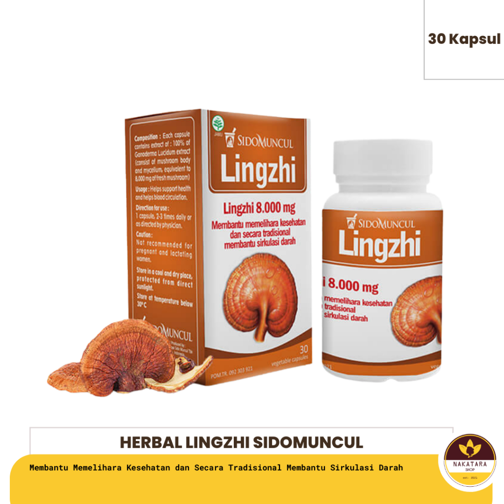 Jual LINGZHI SIDO MUNCUL ISI 30 KAPSUL Shopee Indonesia
