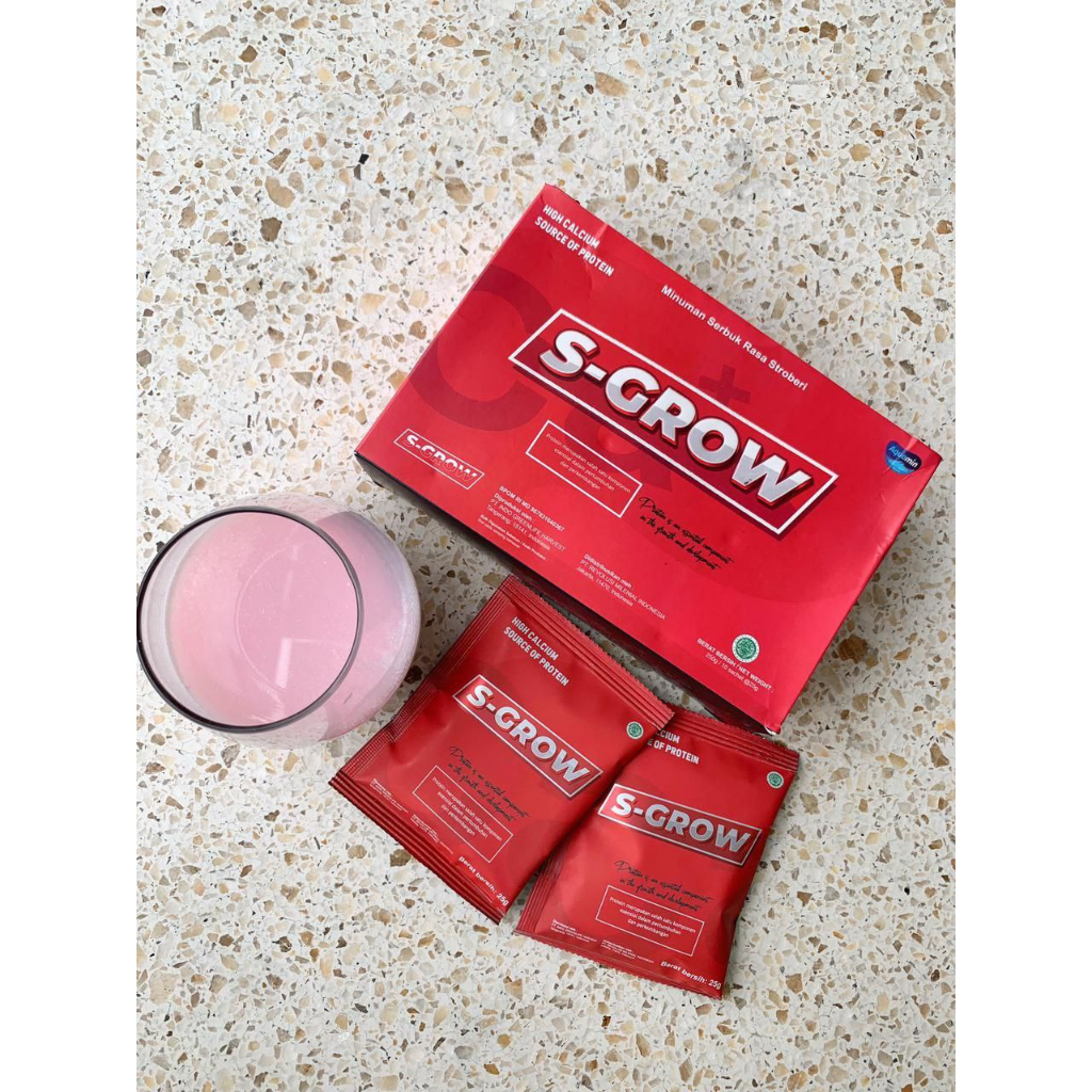 S-GROW Peninggi Badan Sgrow Suplemen Susu Tinggi Badan Anak Remaja Dewasa Original SGROW