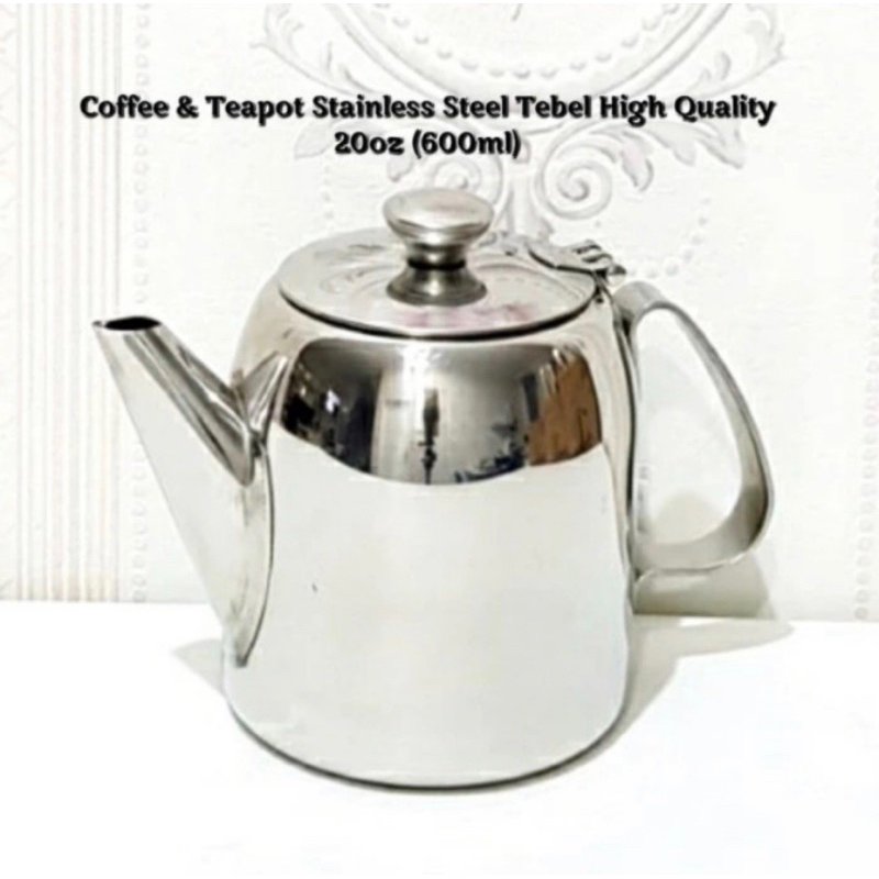 coffee teapot teko stainless tebal high quality 20oz 32oz 70oz / tempat teh kopi / teko teh kopi