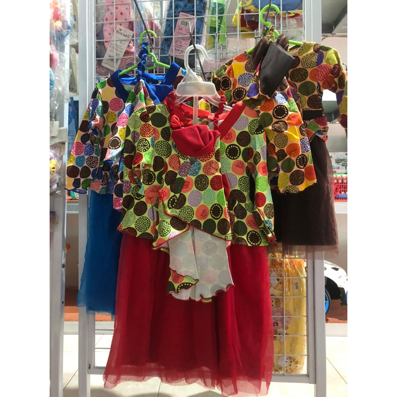 Set Baju Muslim Atasan Bawahan Rok Tile Hijab Bahan Spandek Dress Anak Gamis Anak Cewek