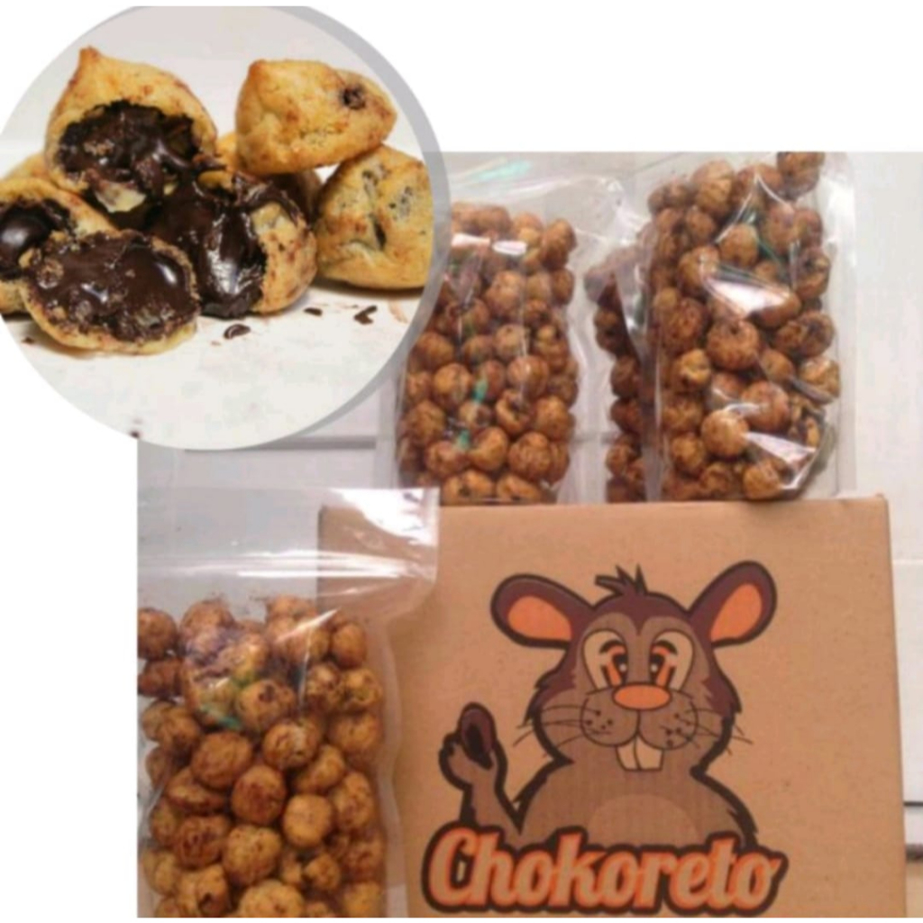 

Soes Coklat Chokoreto 1dus isi 2kg