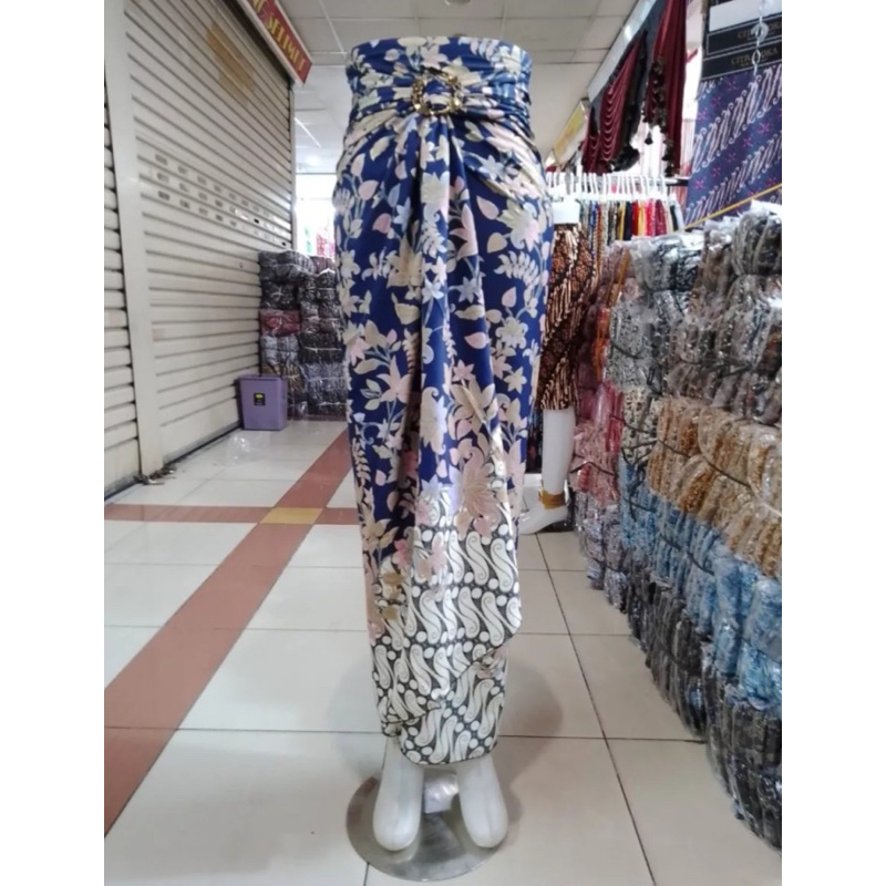 (50 Motif) Rok Lilit Batik Bawahan Kebaya Modern Rok Serut Batik Free Ring Kain Batik Floral Batik Couple Pasangan