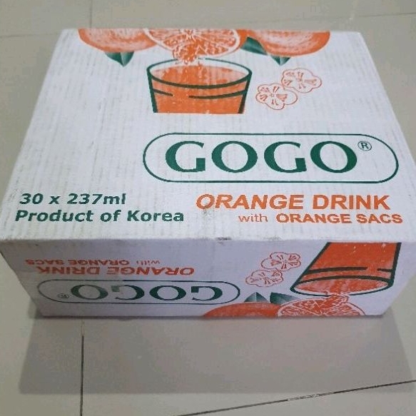 

Gogo Orange drink minuman kaleng jeruk IMPORT ( isi 30 / dus ,)