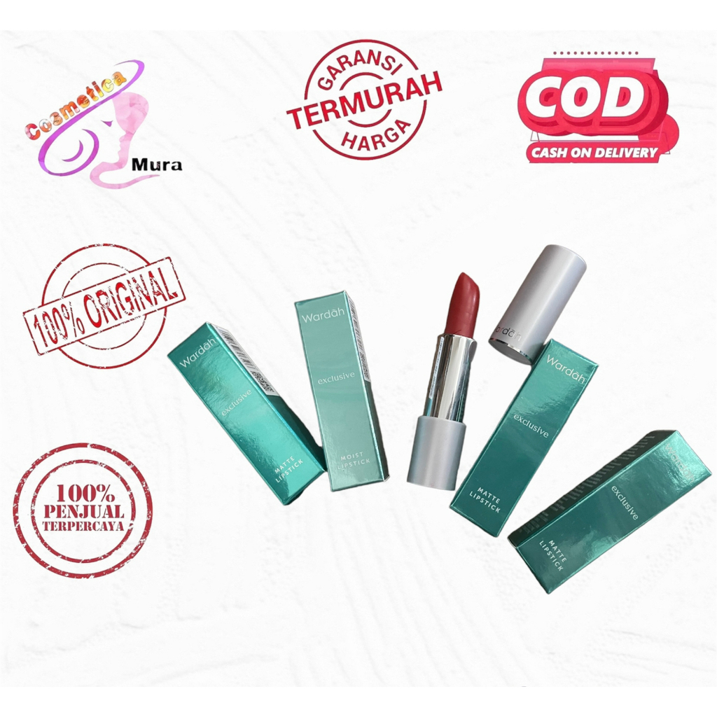 Wardah exclusive matte lipstik box hijau - lipstik matte wardah