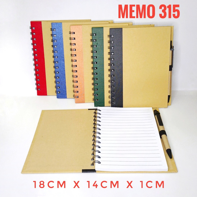 Buku memo 315, blocknote, notes, sticky notes, buku memo souvenir