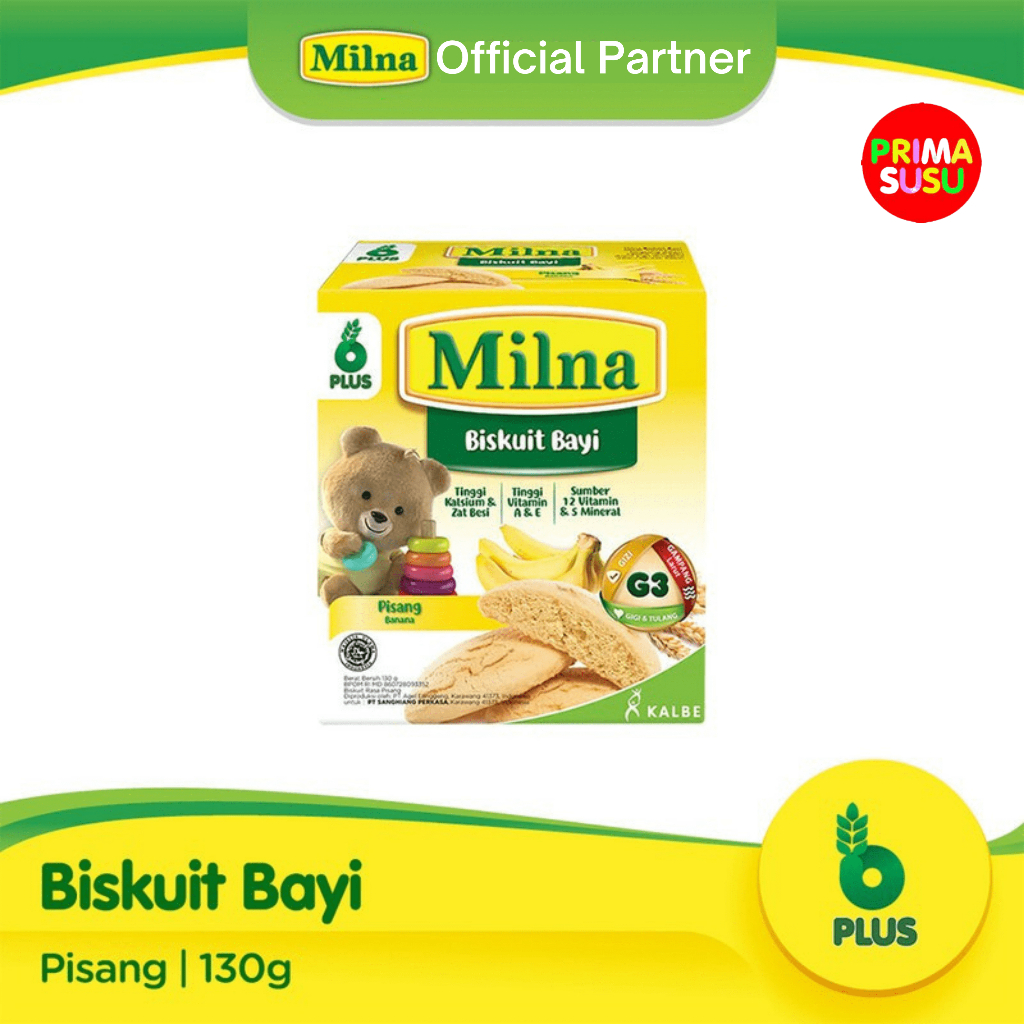 Milna Biskuit Pisang 6+ 130 GR