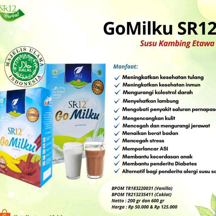 

Susu go milku SR 12 #susu kambing etawa
