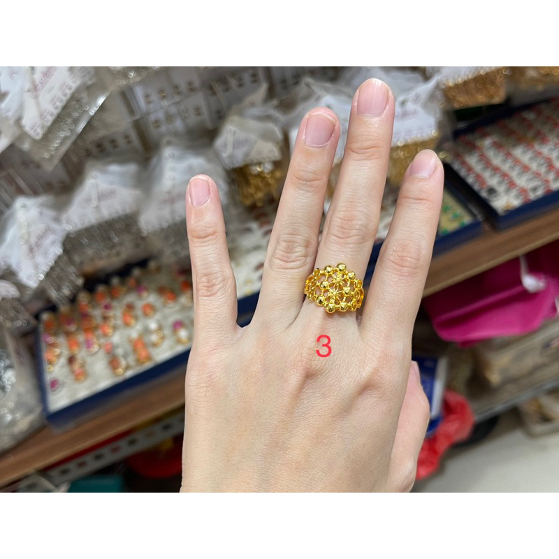 Fifi Fashion Cincin Vietnam kekinian Model Perhiasan Emas C0027