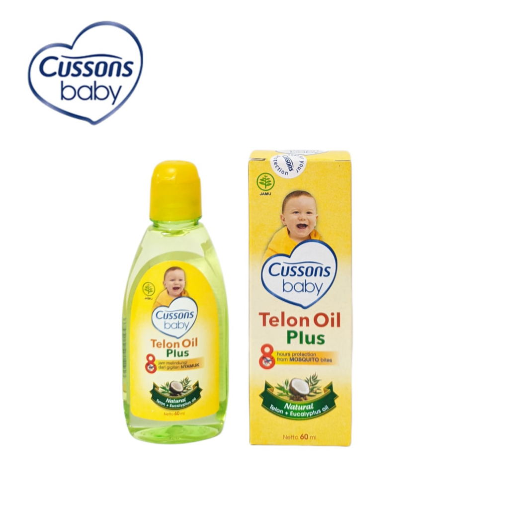 Cussons Baby Telon Oil Plus Natural - Minyak Telon Bayi 60ml