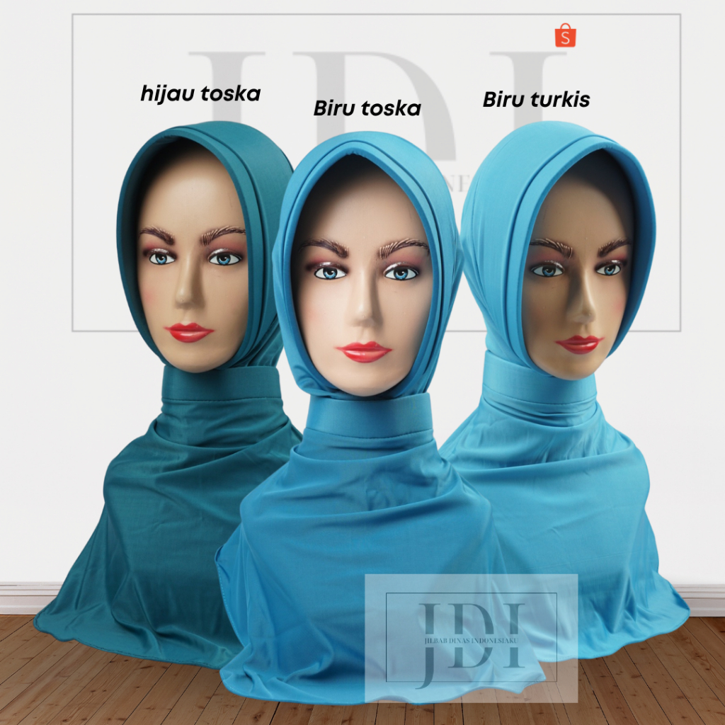 JILBAB DINAS PKK TOSCA (BIRU TOSCA/HIJAU TOSCA/BIRU TURKISH)