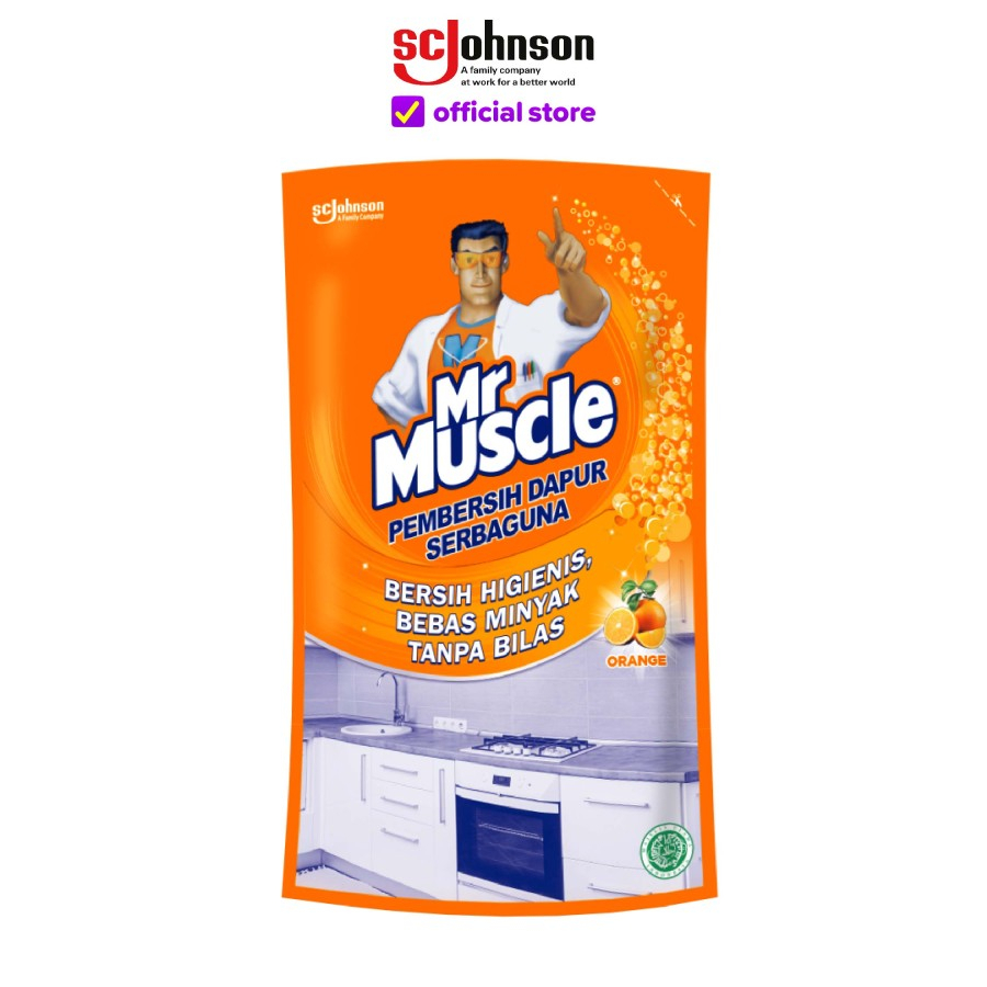 MR Muscle Kitchen Cleaner Pembersih Dapur Aroma Orange 720ml