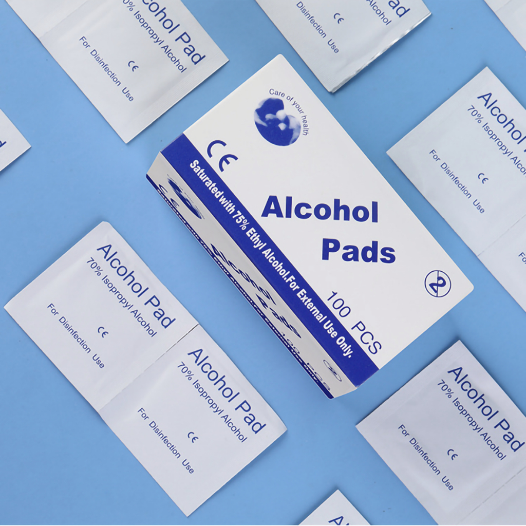 MSY Alkohol Pads Kapas Alkohol / Isi 100Pcs Tissue Alkohol/Tissue Alkohol 70%/Alkohol Swap