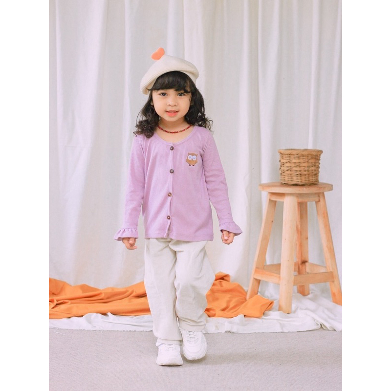 Cardigan Rib Anak 1-4thn