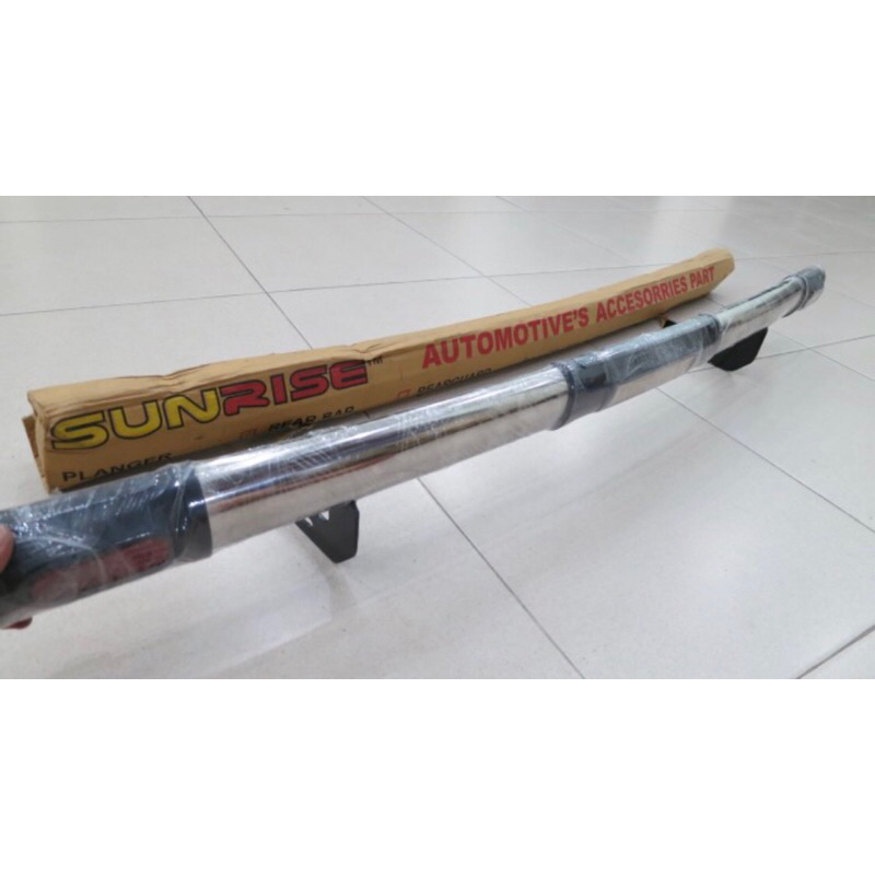 BEMPER BELAKANG TOYOTA ALL NEW RUSH STAINLESS STELL OVAL REKLEKTOR