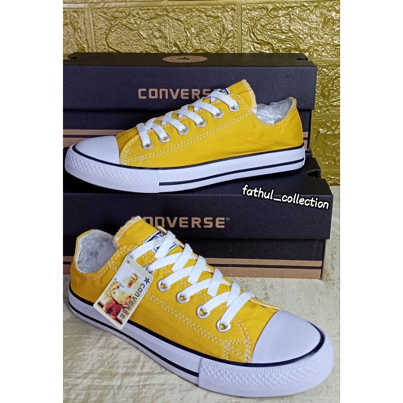 Sepatu converse all star kuning pendek