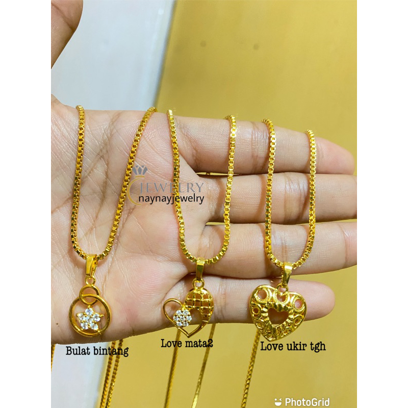 Kalung koin italy warna 24k