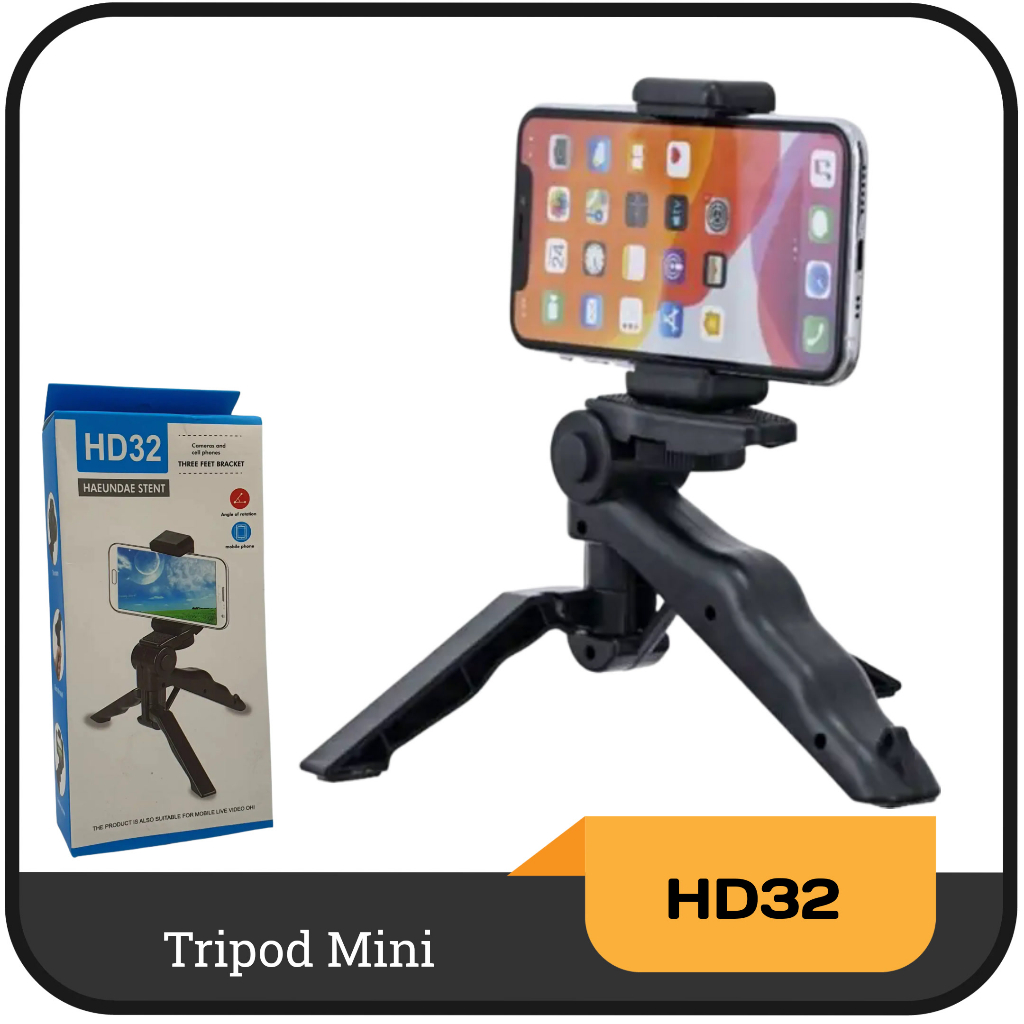 Tripod Mini Handphone HD 32 Black